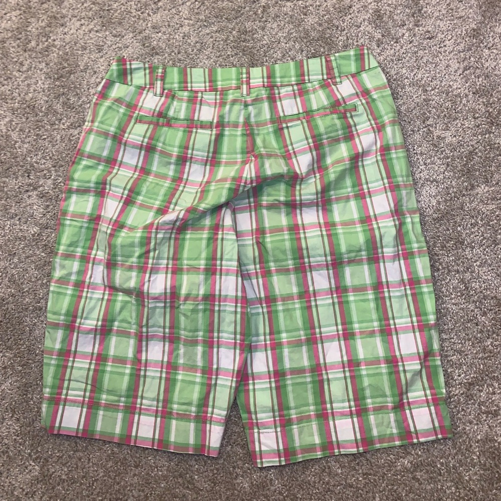 NY & Company Manhattan Plaid Chino shorts size 12 - Picture 11 of 12